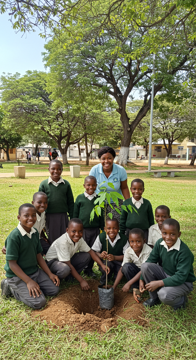 One Plant, One Future: A Step Towards Environmental Conservation by the New Generation.